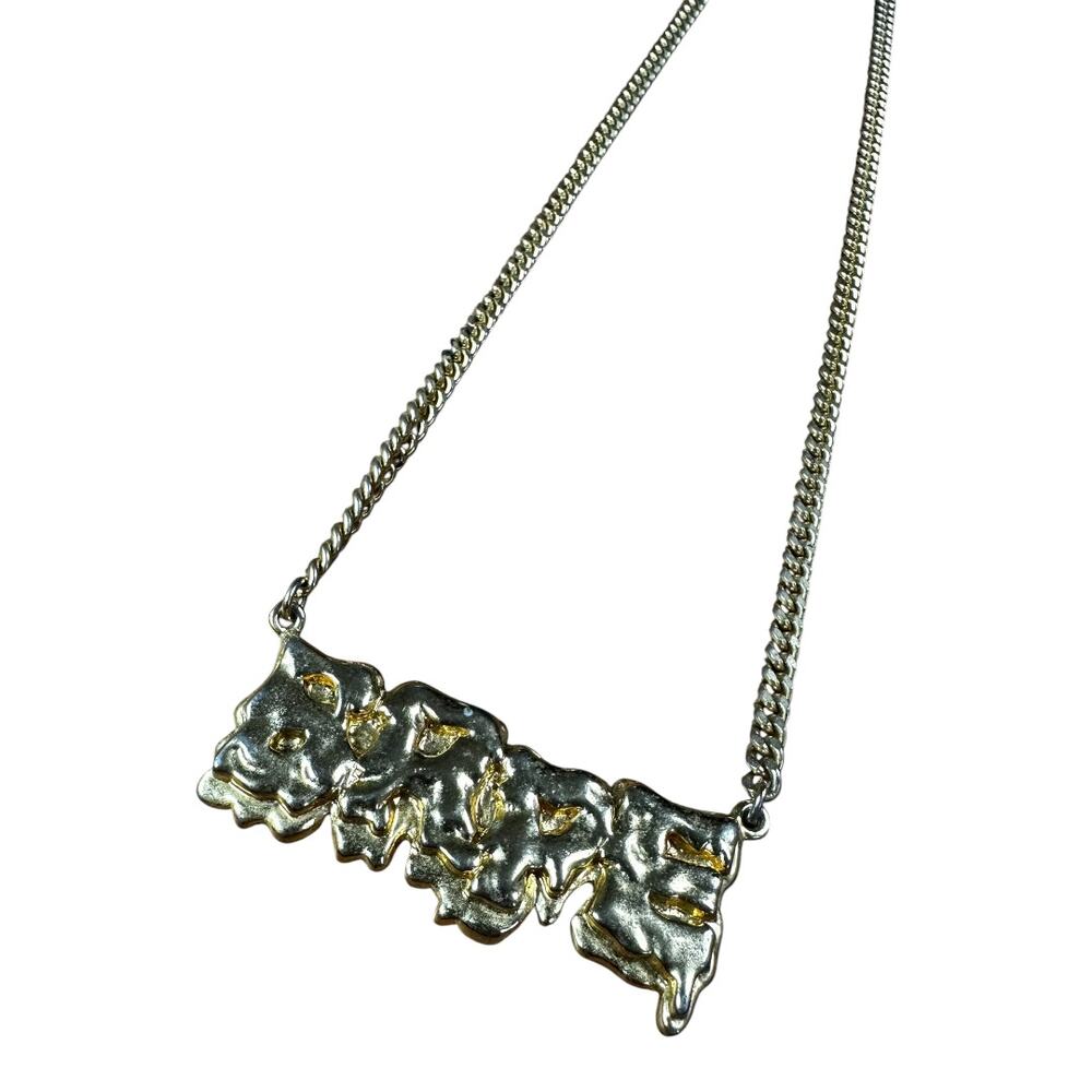 Bape X Ambush Gold Plated Melt Logo Chain